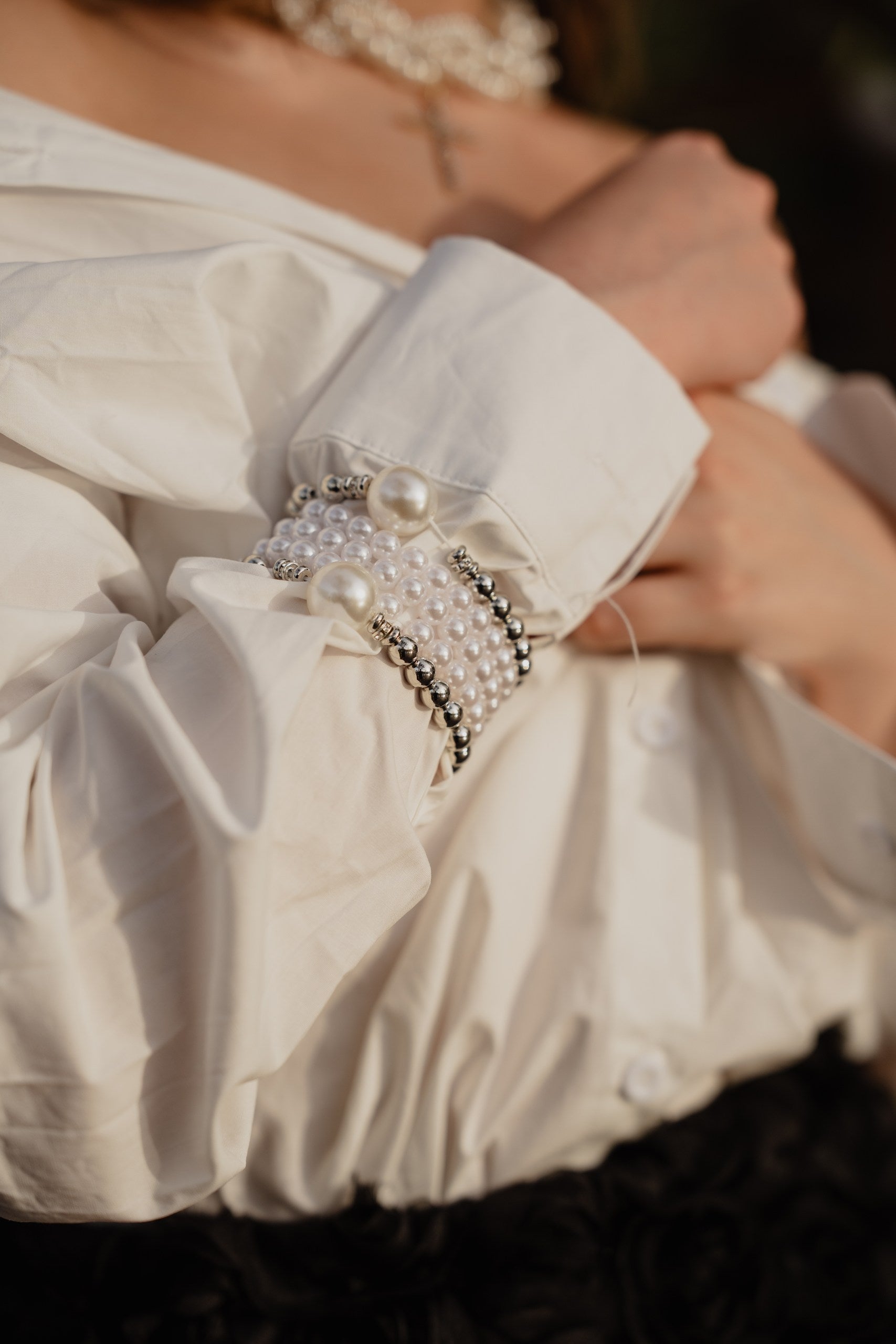 Set brățară cu perle